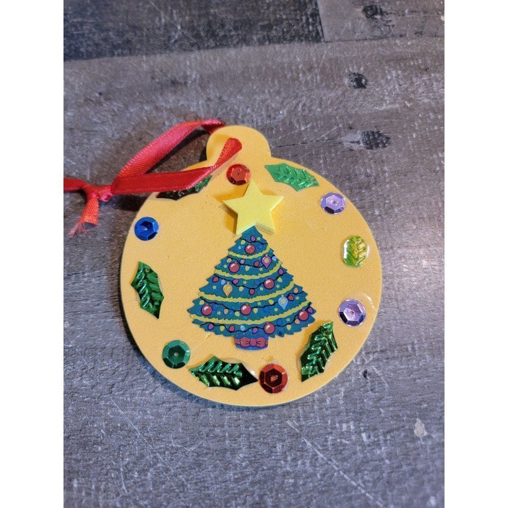 Handmade foam Christmas tree ornament Xmas decor